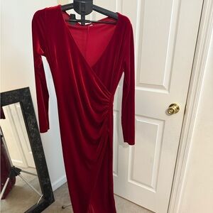 Fashion Nova Scarlet Velvet Dress